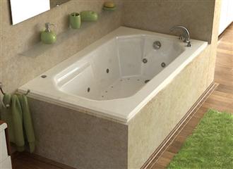 Mirage AT 3660  60 Inch Whirlpool, Air, Combination Bathtub