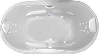 Luxury Two Person Whirlpool Bathtub, Combination Tub, and Air Tub