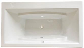 Long Two Person Whirlpool Bathtub, Combination Tub, and Air Tub