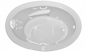 Zen Oval 6640 Whirlpool Bathtub Combination Tub and Air Tub