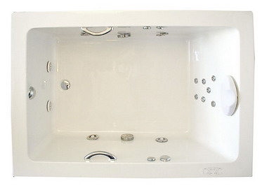 60 Inch Whirlpool, Air, Combination Bathtub