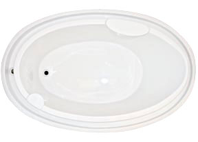 72 Inch Whirlpool, Air, Combination Bathtub